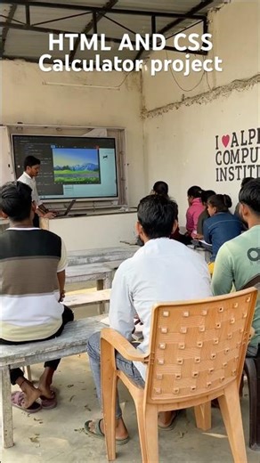 HTML & CSS Calculator project | alpha computer institute narangpur