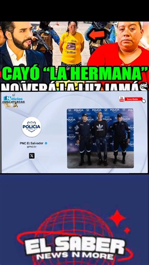 CAYÓ "LA HERMANITA" LA MERA JEFA DEL BARRIO 18 EN EL SALVADOR BUKELE LA HARÁ PAGAR POR LO QUE HIZO#guerracontrapandillas #bukelevspandillas #bukele #bukelenuevasideas #noticiasdeelsalvador #noticiasdeultimahora #elsalvador503 | Felipe A Umana