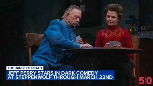 Actor Jeff Perry in 'The Dance of Death' at Steppenwolf Theatre