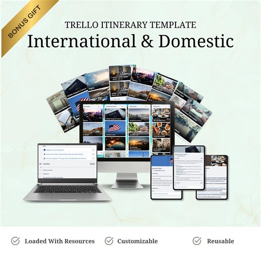 Travel Itinerary Trello Template for Travel Agents (digital Download) - Etsy