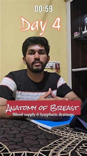 Breast Anatomy in 60 sec! Blood Supply + Lymph Nodes | #mbbs🩺 #shorts