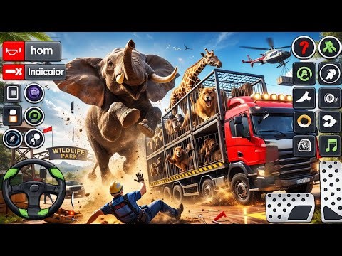 Extreme Animal Transport Challenge 🐘 Elephant Escape Truck Simulator |Android Gameplay 2026