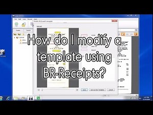 How do I modify a template using BR-Receipts | Brother Scanners