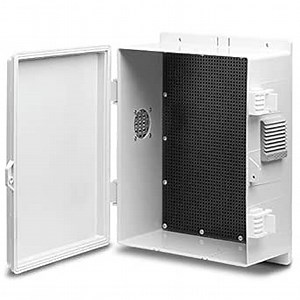 Outdoor Electrical Junction Box, ABS Water Resistant Enclosure with Internal Mounting Panel & Hinged Cover, 9.2" H* 7" L* 4.6" W