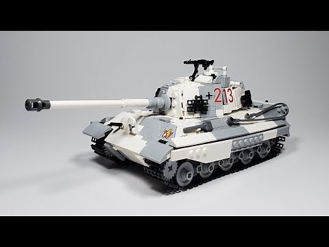 Building the Tiger II (late) in LEGO