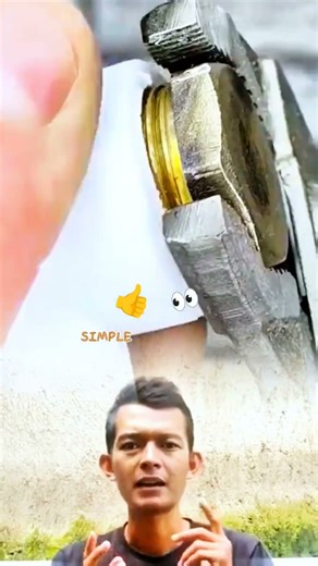 Easy Way to Make Threads on PVC Pipe Using Metal | Simple DIY Trick #creative #short #shorts