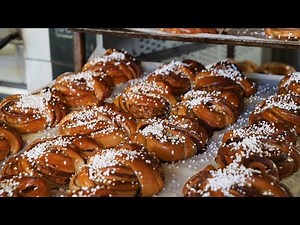 Swedish cinnamon bun bakery makes 25,000 traditional cinnamon rolls from scratch every week