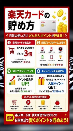 楽天カード貯め方完全マニュアル！ポイント3倍を最大化する秘訣