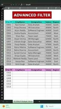 Stop Using Filters! Try ADVANCED FILTER 🤯