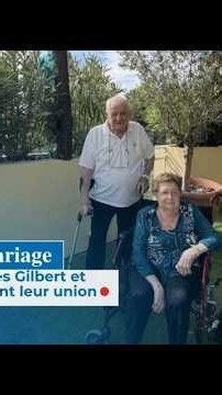 70 ans de mariage : les inséparables Gilbert et Angèle célèbrent leur union