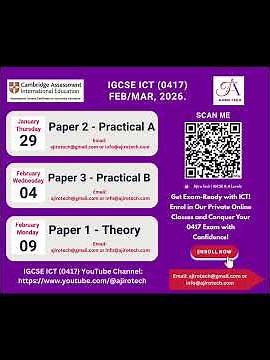 Enrol Now for IGCSE ICT (0417) Feb/Mar 2026 — Master Every Paper! #shorts