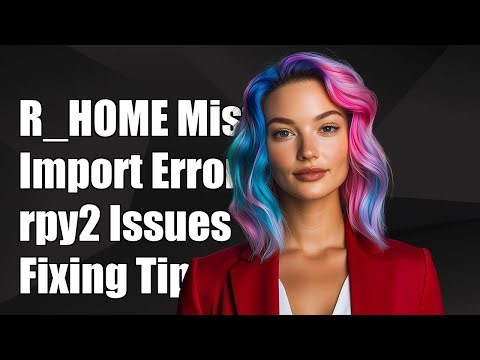 Errors about R_HOME when importing rpy2 (submodule)