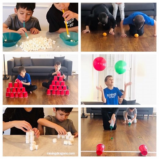 10 Minute-to-Win-It Games For Kids 🏆 ages 3 🏆 Here are 10 simple activities that are fun for the whole family! https://www.raisingdragons.com/10-minute-to-win-it-games-for-kids/ | Raising Dragons - Activities For Kids