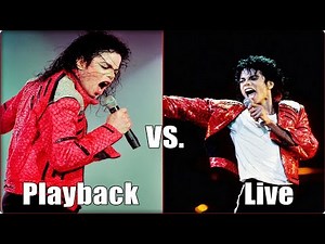 Michael Jackson - Playback Performances vs. Live Performances