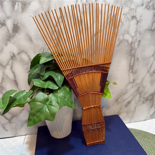 Vintage African Hair Pick Comb Bamboo Rattan Red Woven Accents Traditional Afro Status Symbol Boho Wall Decor - Etsy