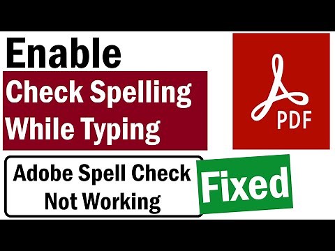 How To Enable Spell Check in Adobe Reader | Turn Spell Check On in Adobe Reader | PDF Spell Check