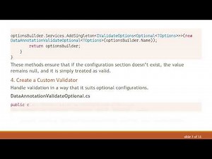 How to Make an IOptions Section Optional in .NET Core