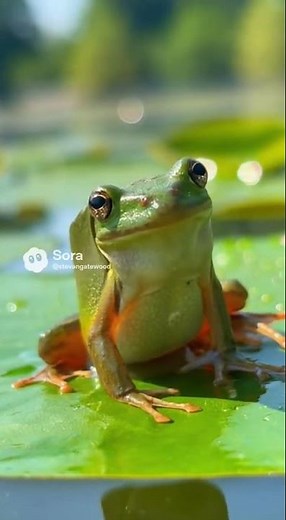 Funny thing happened on the lily pad #funny #theothersideofmakebelieve