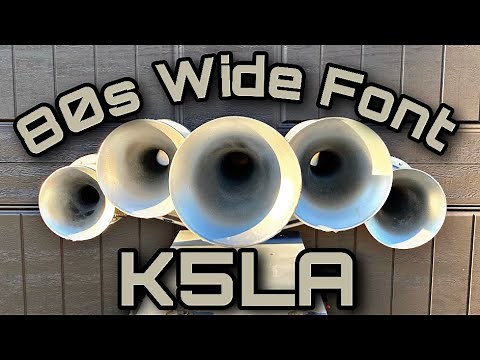 80s Widefont K5LA Real Train Horn! Nathan Airchime