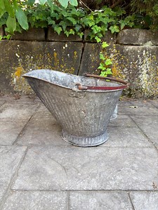 Vintage Fireplace Bucket Metal Ash Scuttle Bucket Coal Bucket - Etsy