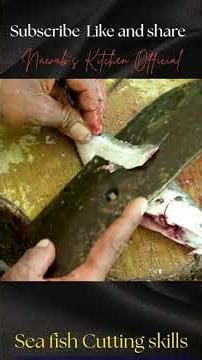 Amazing Cutting Skills | Mackerel Fish Cutting Skills Expert Fish Cutter Nawab's Kitchen official