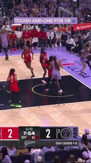Tough and-one for VB! 💪🔥#goldenstatevalkyries #wnba #shorts