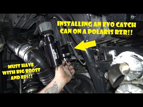 Installing An Air/Oil Separator Catch Can On A Polaris RZR or Turbo S!!
