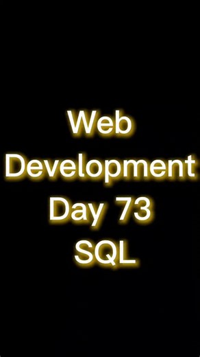 Mohd Yash on Instagram: "Day 73/90 - Starting My Coding Journey | HTML to MERN Stack || 🚀 Kal bahut zyada travel kiya, aaj tabiyat thodi kharab thi. Sach bolun to padhai skip karna easy tha. Lekin 95% beginners yahin ruk jaate hain — aur main wahi galti repeat nahi karna chahta. Aaj SQL basics start kiye: What is SQL? What is a Table? Consistency ka matlab perfect routine nahi hota, balki tab bhi padhna jab mann na ho. Journey chal rahi hai 💻🔥 #motivation #coding #webdevelopment #sql #backend