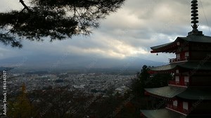 Mt. Fuji with fall colors in Japan for adv or others purpose use
