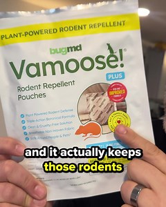 Rodents are looking for warm places to nest right now. Your home is their #1 target. 🏠🐀 But here's what they don't tell you about traps: you're stuck dealing with dead rodents. The smell. The cleanup. It's disgusting. 😣 Vamoose takes a smarter approach → plant oils that overwhelm their sense of smell and make them avoid your space entirely. 🌿 One pouch = 30 days of protection. No kill. No mess. Just results. ✅ Thousands of homeowners are making the switch before winter really hits. ❄️ | Bug 