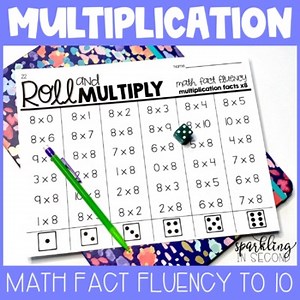 Multiplication Games Fact Fluency up to 10
