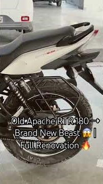 Old Apache RTR 180 ➝ Brand New Beast 😱 | Full Renovation 🔥 #ApacheRTR180#bikelover #shortsfeed