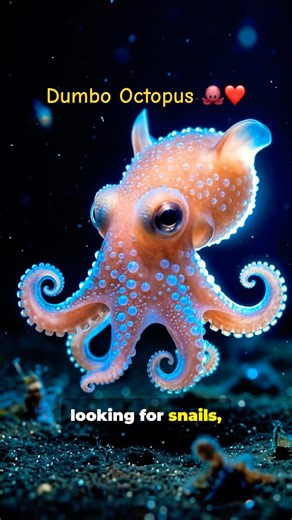Tell me this Dumbo Octopus isn’t the cutest deep sea creature ever! #Octopus #DeepSea #CuteAnimals