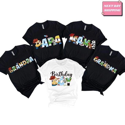 Toy Story Birthday Family Matching Shirts: Woody and Buzz - Etsy