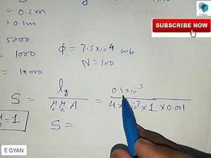 Magnetic circuit problem 6 : series magnetic circuit example ! Basic electrical engineering
