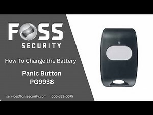 PG9938 Panic Button Battery Replacement