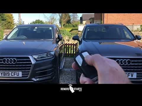 Activating and deactivating the remote start using the OEM Audi key - two programmable options