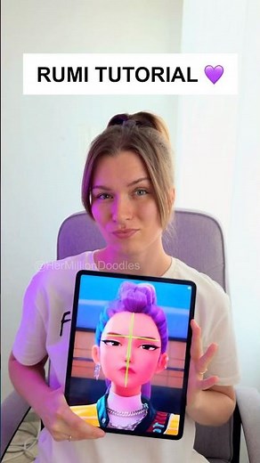 How to Draw Rumi Tutorial! Step-by-step #kpopdemonhunters #art #drawing #markers