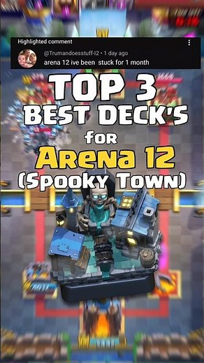Top 3 Best Deck's for Arena 12 (Spooky Town☠️) #clashroyale @Trumandoesstuff-I2