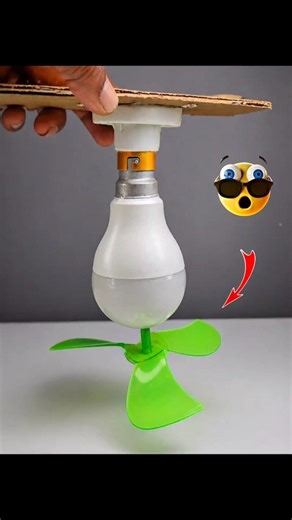 bulb mein set Karen mini fan science project #viral #diy #science #project #shorts