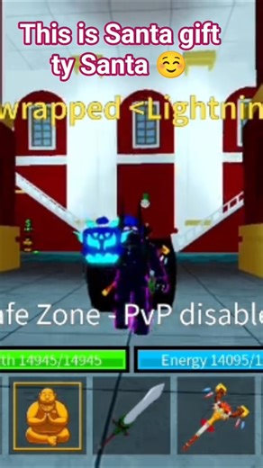 blox fruit Santa gift #roblox #gameplay#youtubeshorts