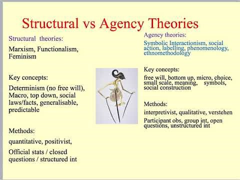 4. Theory and Methods: structure agency debate 1 - the sociological imagination
