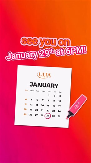 Ulta Beauty Middle East on Instagram‎: "​ انضمّوا لنا في الافتتاح الكبير لثاني متجر لألتا بيوتي في الشرق الأوسط يوم 29 يناير - 6 مساءً🧡 تسوّقوا أفضل الماركات واكتشفوا منتجات حصرية، وتجربة تجمع كل ما تحبونه في عالم الجمال.​ في انتظاركم الكثير من الفعاليات، موسيقى لايف، وهدايا مجانية لأول 100 زائر 🎉​ Join us for the big launch of our second store in the Middle East in @malloftheemirates on January 29th, at 6 PM! 🧡 From iconic brands to exclusive launches, get ready to shop all things beauty, al