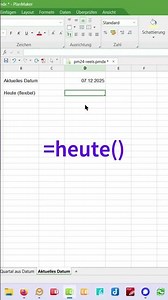 PlanMaker Aktuelles Datum