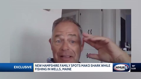 New Hampshire family spots Mako shark while fishing in Wells, Maine