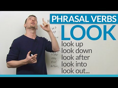 LOOK at these PHRASAL VERBS with "look"