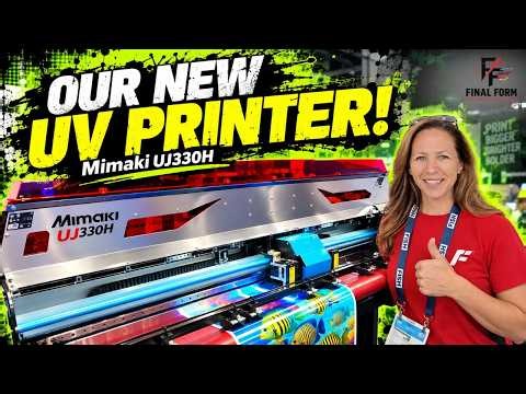 We Got a 64" Hybrid UV Printer! Mimaki UJ330 Delivery, Setup & First Prints