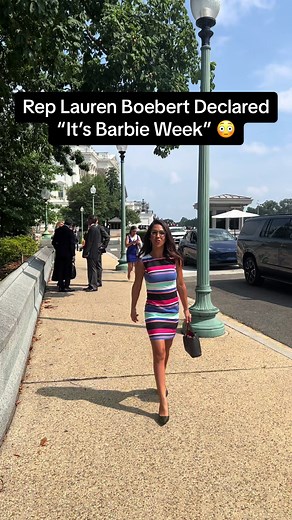 Rep Lauren Boebert just made it officially Barbie Week even in Washington DC #politics #conservative #women #court