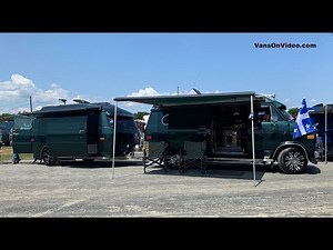 1976 Custom Chevy Van and Custom Trailer. Great camping setup.