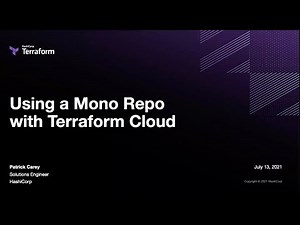 Using a Monorepo with Terraform Cloud